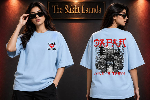JAPAN - Love In Tokyo | Unisex Terry Oversized Tee
