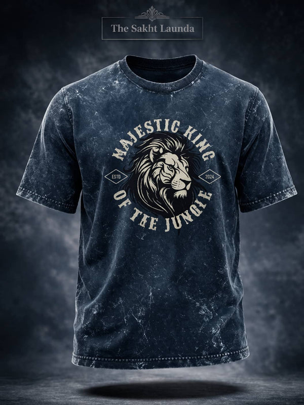 Majestic Savage | Unisex Acid Washed Oversized Tee