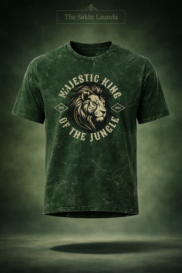 Majestic Savage | Unisex Acid Washed Oversized Tee