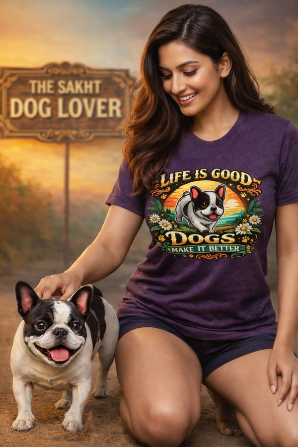 Better Life with Dogs | Unisex T-Shirt