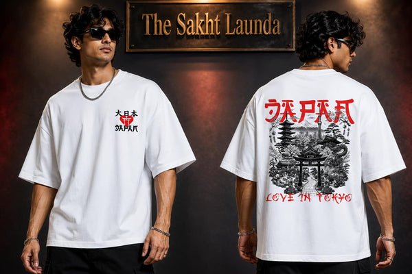 JAPAN - Love In Tokyo | Unisex Terry Oversized Tee