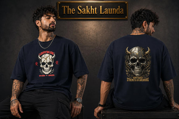 KINTSUGI SKULL | Unisex Oversized Classic T-Shirt