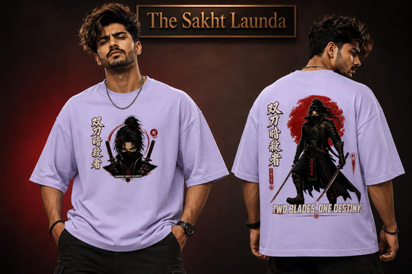Twin Katana Assassin | Unisex Terry Oversized Tee