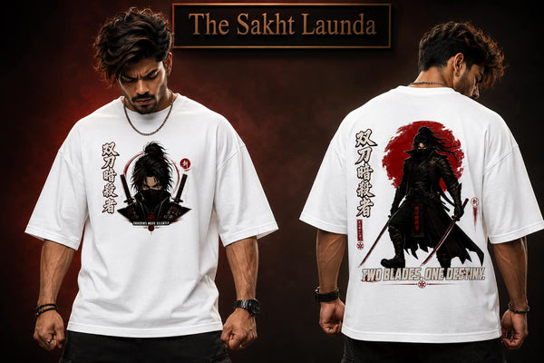 Twin Katana Assassin | Unisex Terry Oversized Tee