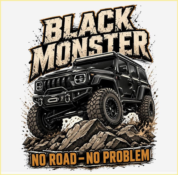BLACK MONSTER | Unisex Oversized Classic T-Shirt