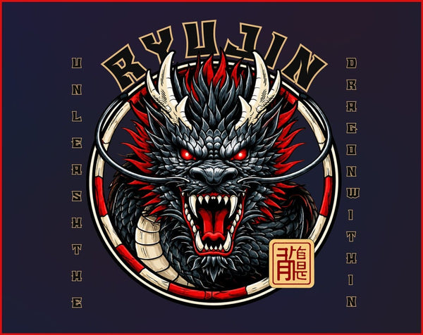 RYUJIN - UNLEASH THE DRAGON | Unisex Terry Oversized Tee