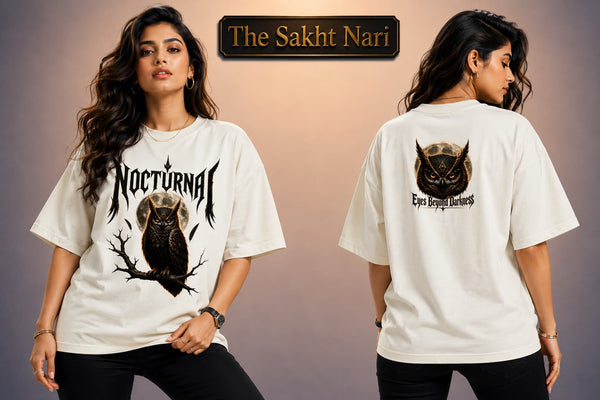NOCTOURNAL —EYES BEYOND DARKNESS | Unisex Oversized Classic T-Shirt
