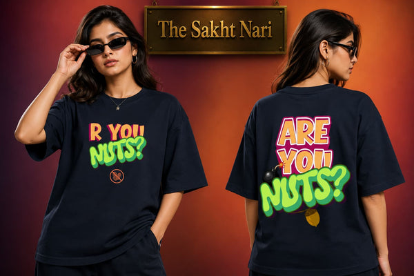 R U NUTS? | Unisex Oversized Classic T-Shirt