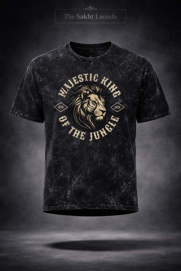 Majestic Savage | Unisex Acid Washed Oversized Tee