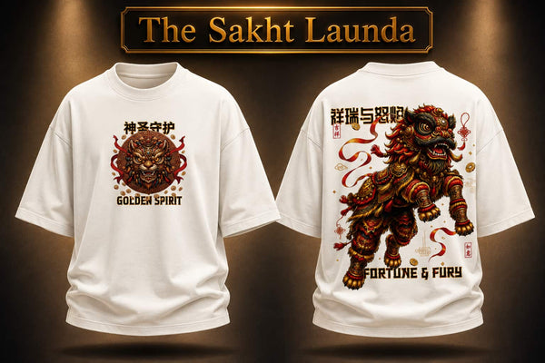 GOLDEN LION DANCE | Unisex Terry Oversized Tee