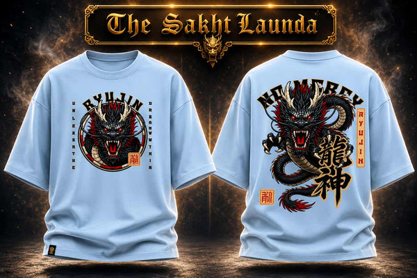 RYUJIN - UNLEASH THE DRAGON | Unisex Terry Oversized Tee