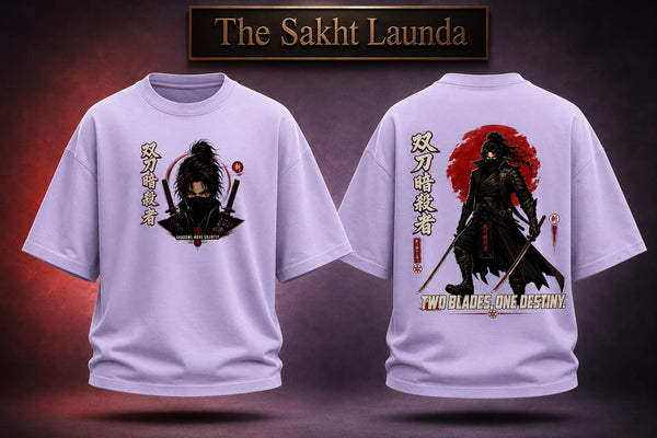 Twin Katana Assassin | Unisex Terry Oversized Tee