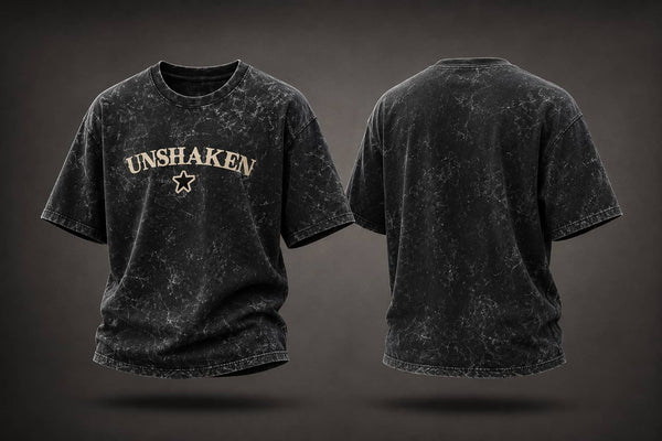 I'm UNSHAKEN | Unisex Acid Washed Oversized Tee