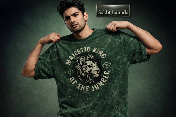 Majestic Savage | Unisex Acid Washed Oversized Tee