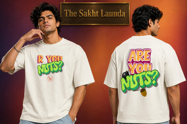 R U NUTS? | Unisex Oversized Classic T-Shirt