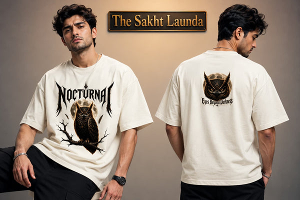 NOCTOURNAL —EYES BEYOND DARKNESS | Unisex Oversized Classic T-Shirt