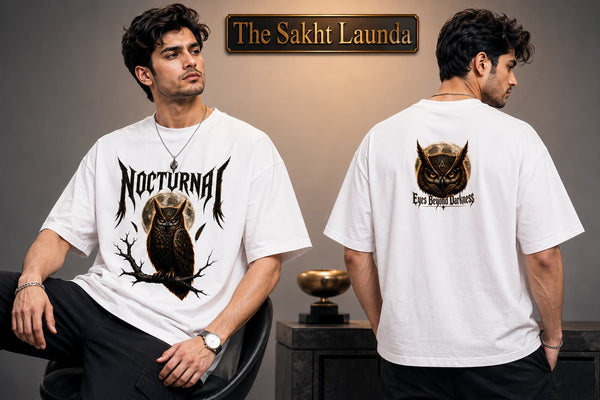 NOCTOURNAL —EYES BEYOND DARKNESS | Unisex Oversized Classic T-Shirt