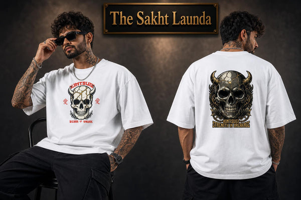 KINTSUGI SKULL | Unisex Oversized Classic T-Shirt