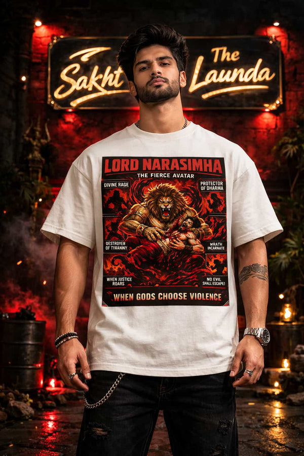 Lord Narsimha | Unisex Oversized T-Shirt