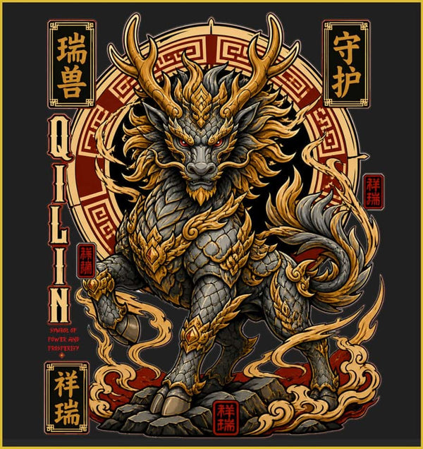 QILIN - MYTHICAL GUARDIAN | Unisex Oversized Classic T-Shirt
