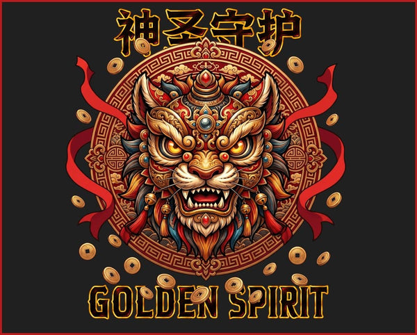 GOLDEN LION DANCE | Unisex Terry Oversized Tee