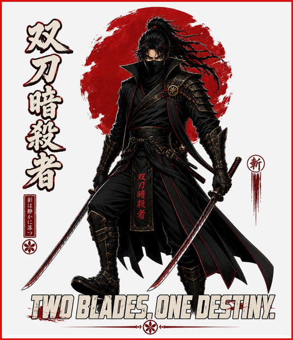 Twin Katana Assassin | Unisex Terry Oversized Tee
