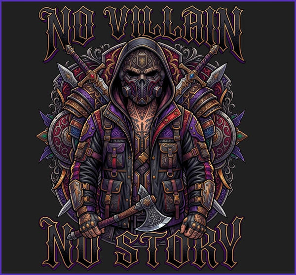 No Villain No Story | Unisex Terry Oversized Tee